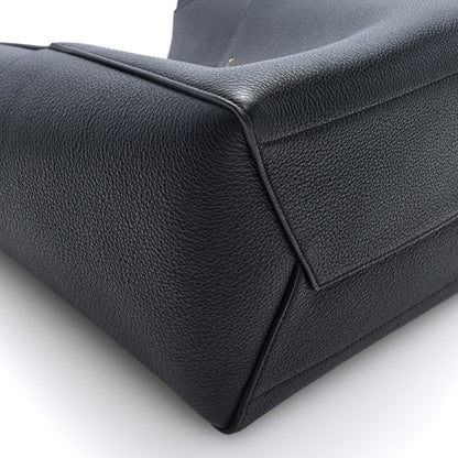 Celine Soft Grained Calfskin Sangle Bucket Bag Black 8 of 9