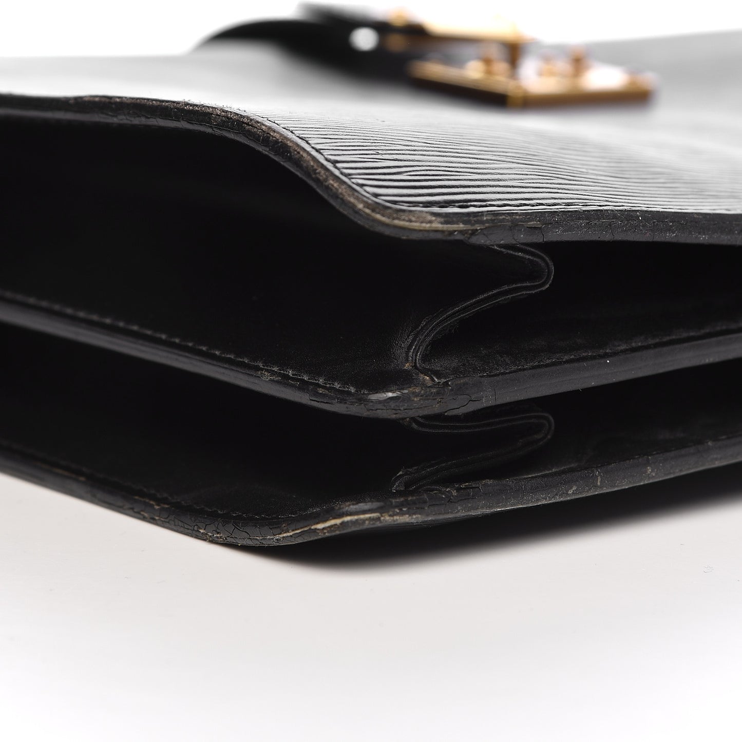 Epi Serviette Fermoir Briefcase Black