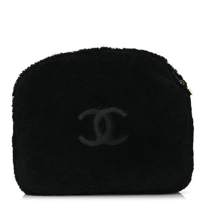 Chanel Shearling CC Flat Mules 41 Black 12 of 17