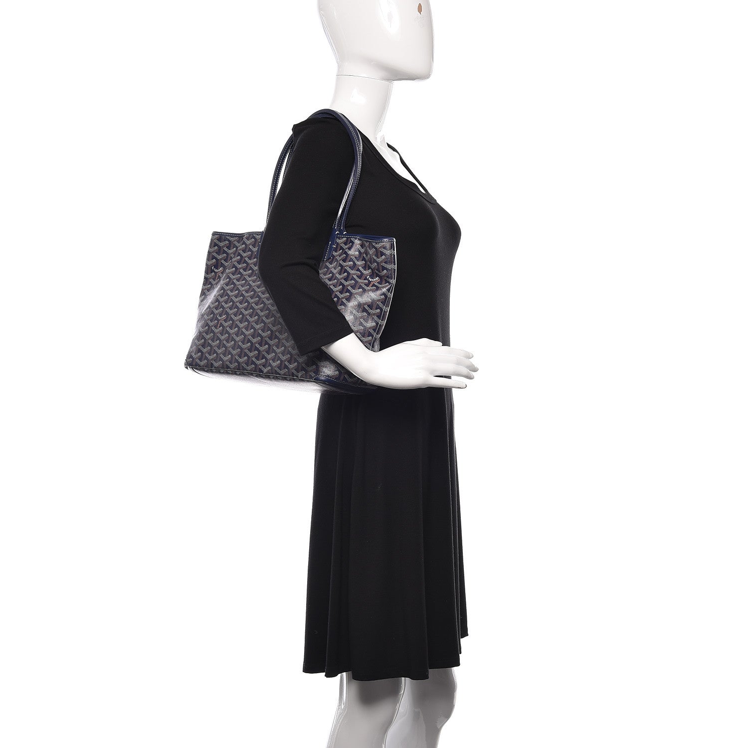 Goyard Goyardine Artois PM Navy 2 of 10