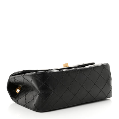 Chanel Aged Calfskin Quilted 2.55 Reissue Mini Flap Black 4 of 13