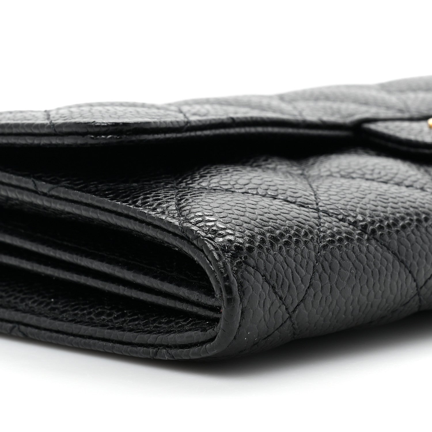 Chanel Caviar Quilted Large Gusset Flap Wallet Black 13 of 13
