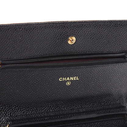Chanel Caviar Quilted Wallet On Chain WOC Black 12 of 13