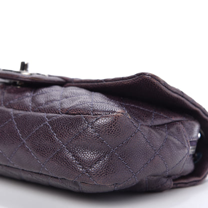 Chanel Iridescent Caviar Quilted Small Chic Flap Dark Purple 7 of 11