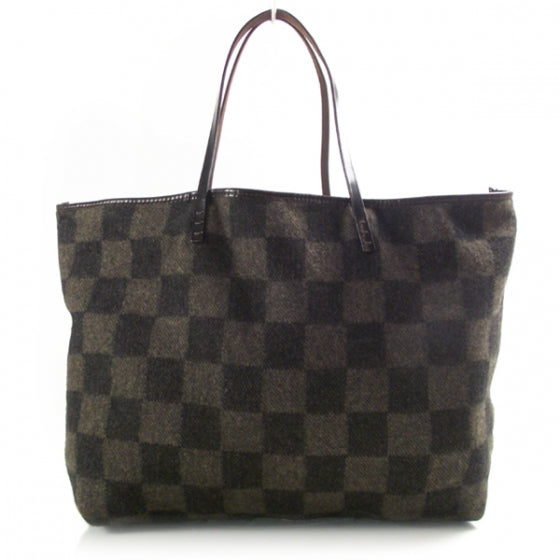 Vintage Cashmere Checkered Tote
