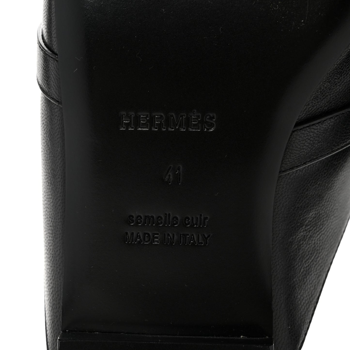 Glazed Calfskin Oz Mules 41 Black