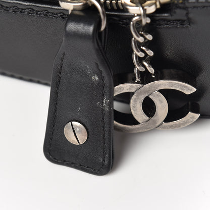 Chanel Calfskin Quilted Top Handle Bag Black 10 of 13