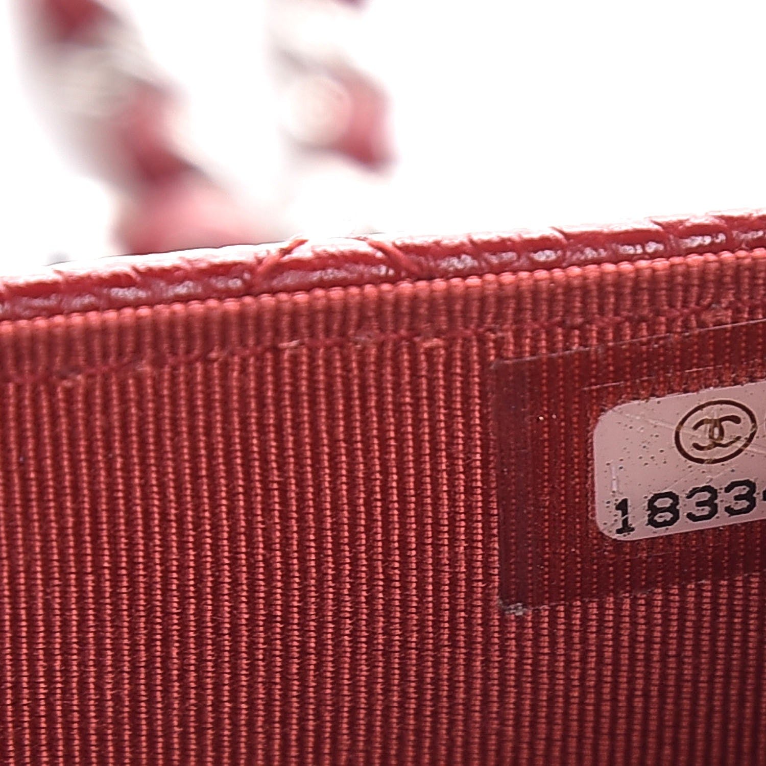 Chanel Caviar Quilted Wallet on Chain WOC Red 8 of 13