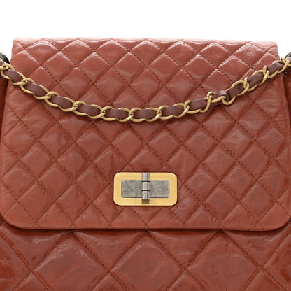 Chanel Glazed Crinkled Lambskin Large East West Flap Red 8 of 12