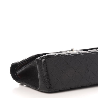 Chanel Caviar Quilted Jumbo Double Flap Black 9 of 11