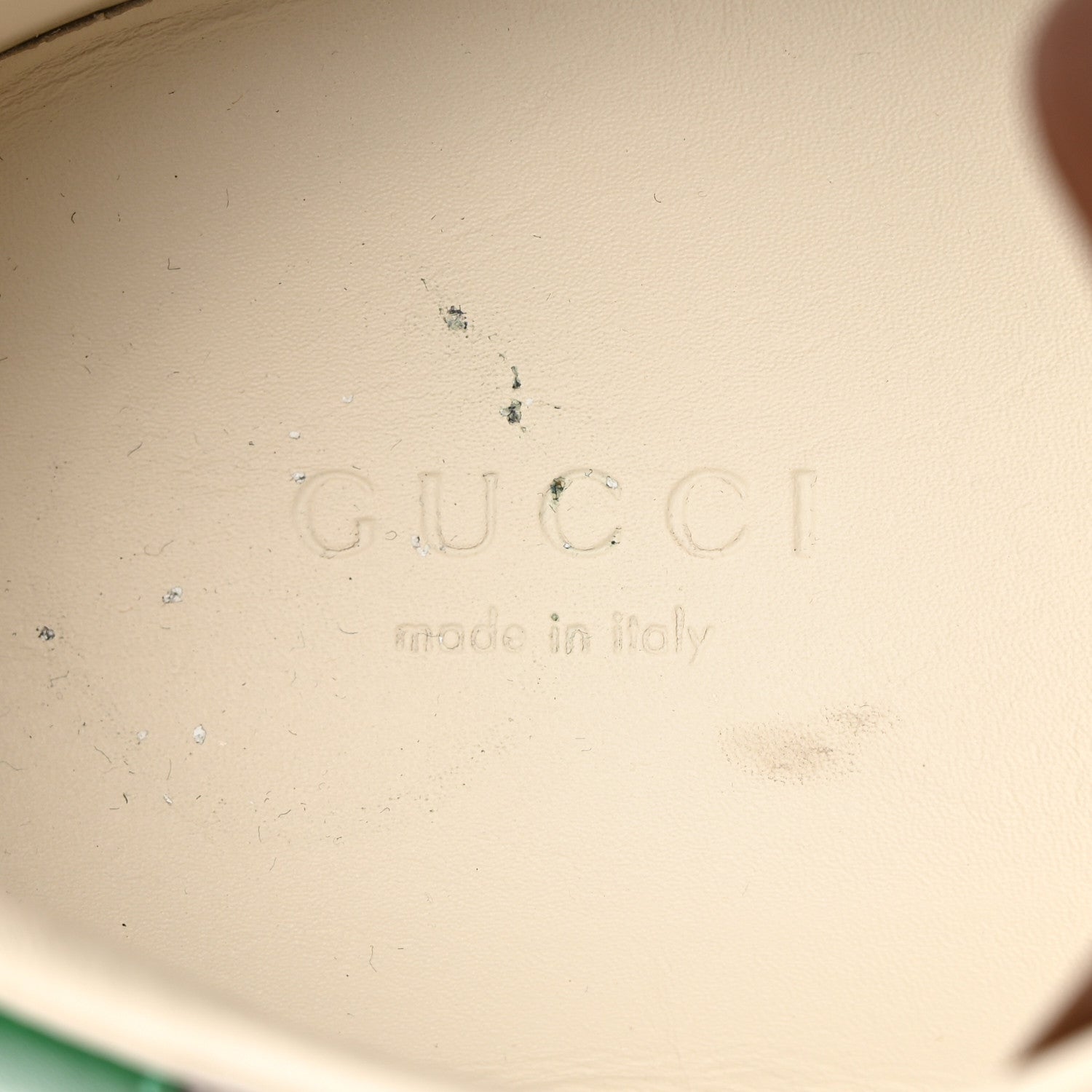 Gucci GG Supreme Monogram Fake/Not Womens Ace Sneakers 38.5 Beige New Shamarock Brown Sugar 6 of 9