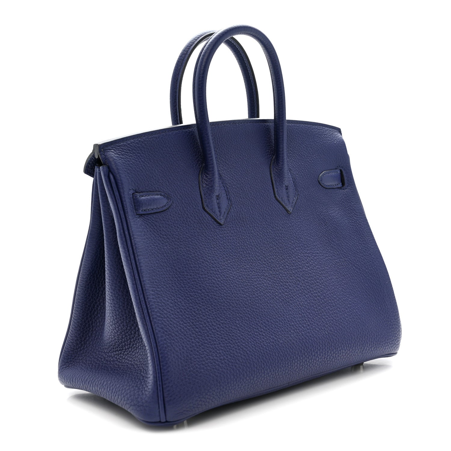 Hermes Togo Swift Officier Birkin 25 Bleu Encre Bordeaux 3 of 10