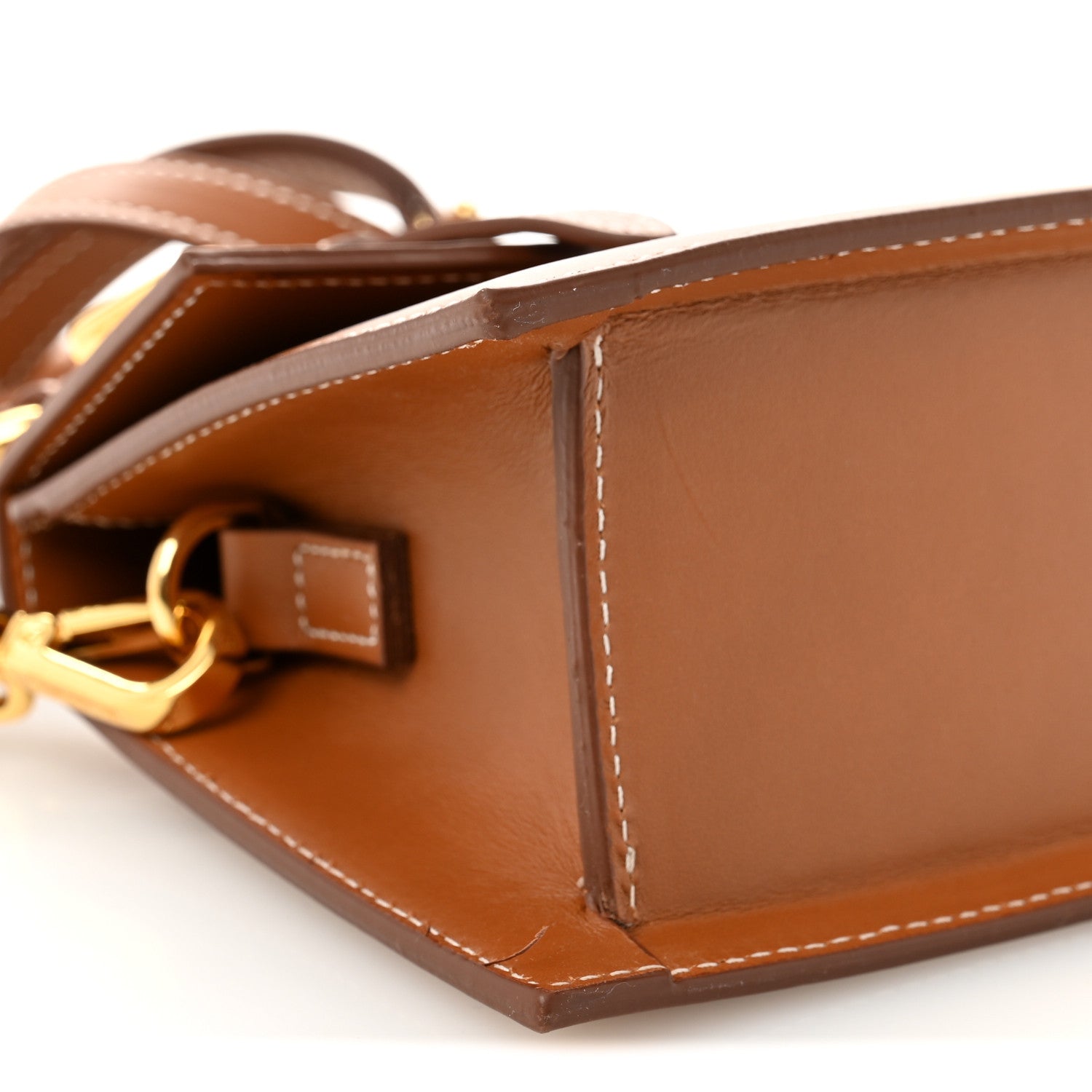 Jacquemus Smooth Calfskin Le Chiquito Boucle Moyen  Light Brown 6 of 9