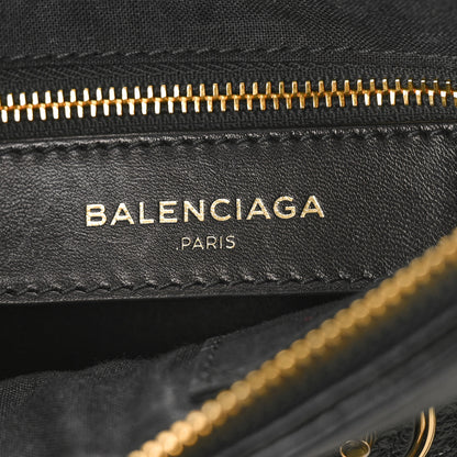 Balenciaga Chevre Gold Metallic Edge Hardware Hip Black 6 of 11
