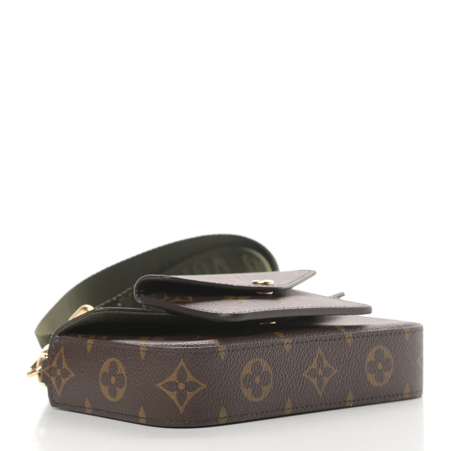 Monogram Felicie Strap & Go Kaki