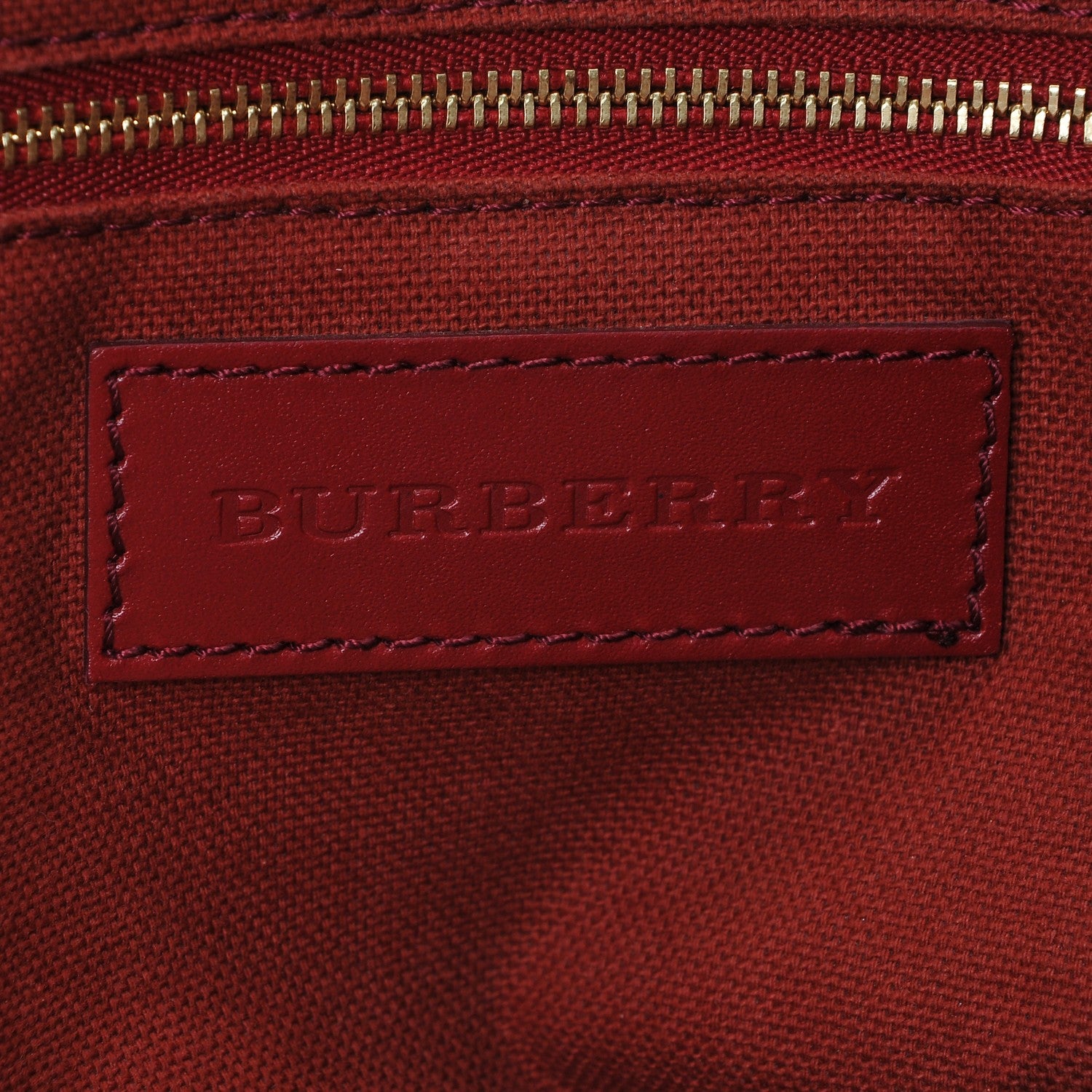 Burberry Haymarket Check Small Salisbury Tote Military Red 6 of 7