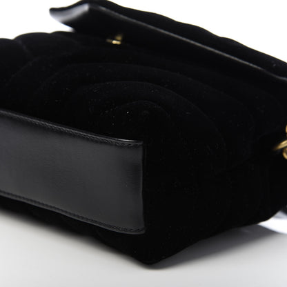 Saint Laurent Velvet Y Quilted Monogram Toy Loulou Chain Satchel French Black 6 of 9
