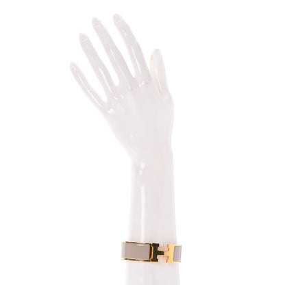Hermes Enamel Wide Clic Clac H Bracelet GM Marron Glace 10 of 13
