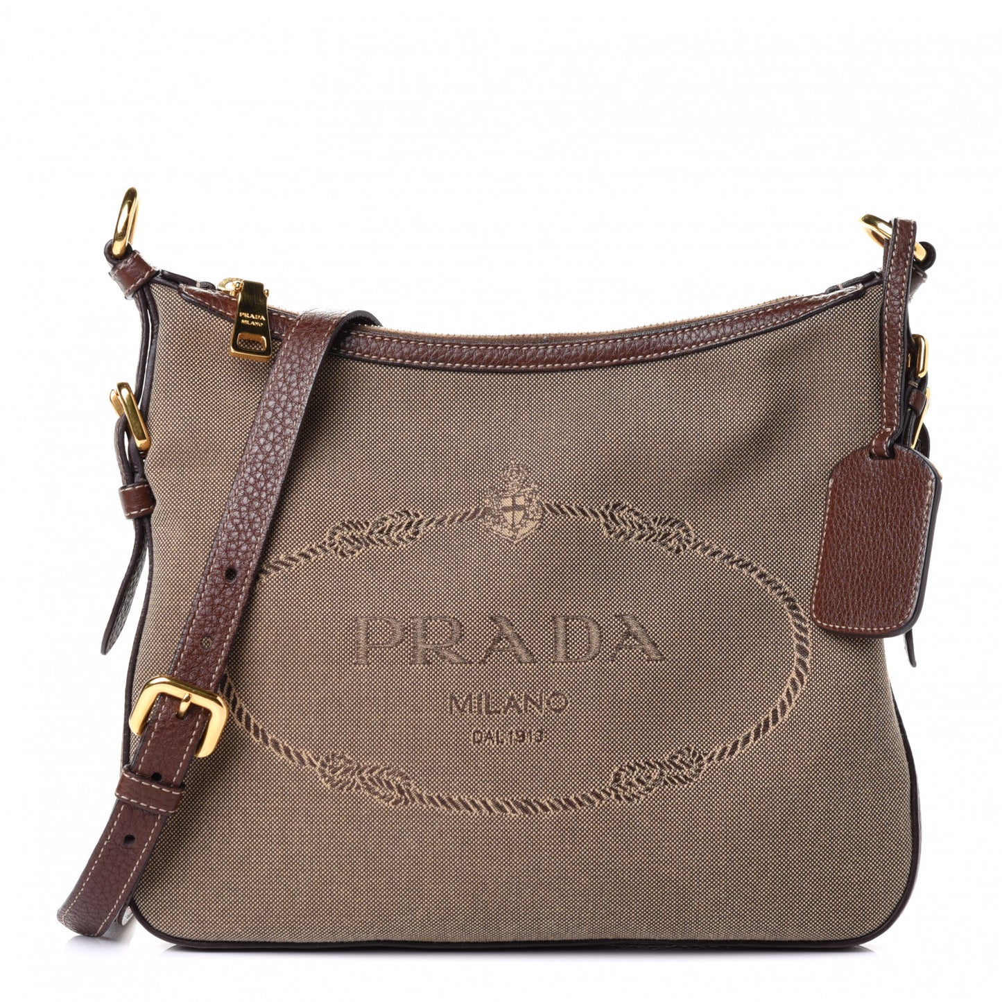 Jacquard Logo Small Messenger Corda Bruciato