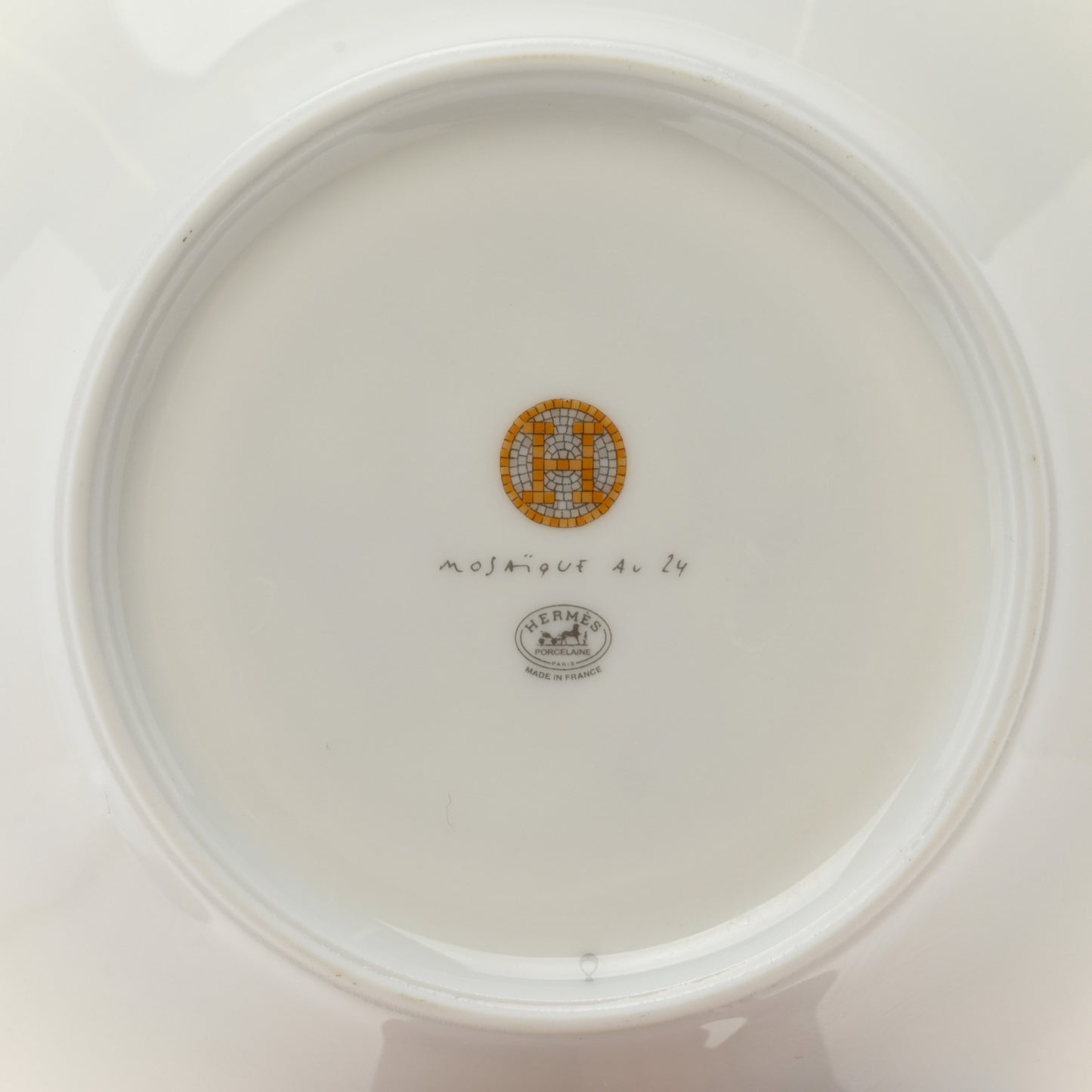 Porcelain Mosaique Au 24 Gold Breakfast Cup and Saucer