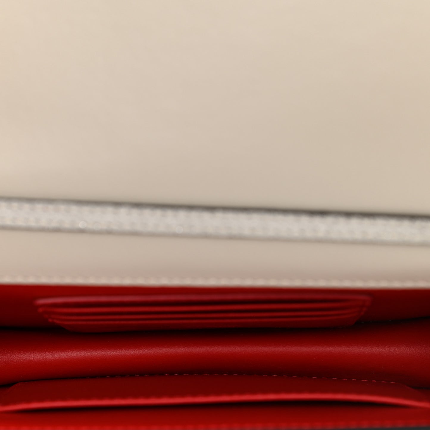 Glitter Calfskin Loubi54 Crossbody Clutch Silver