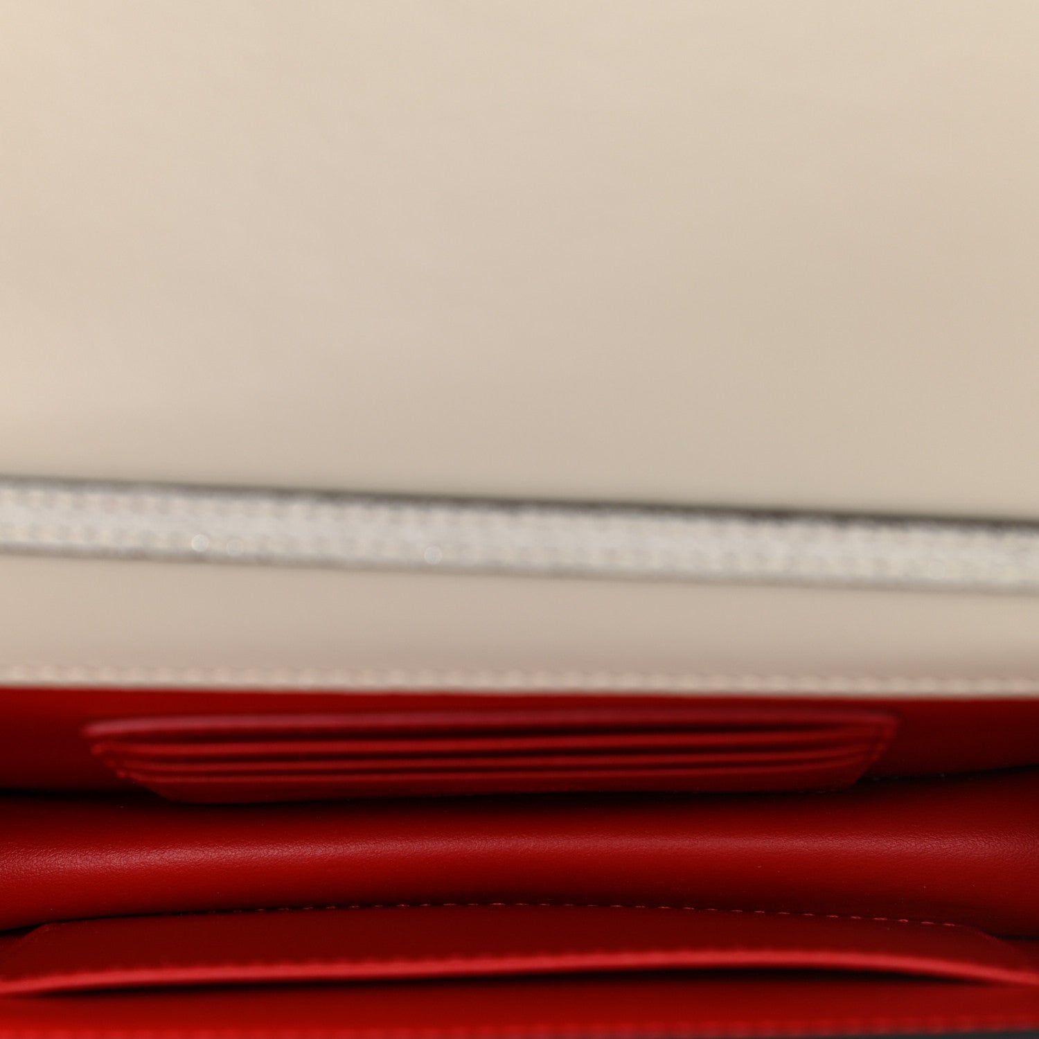 Christian Louboutin Glitter Calfskin Loubi54 Crossbody Clutch Silver 5 of 9