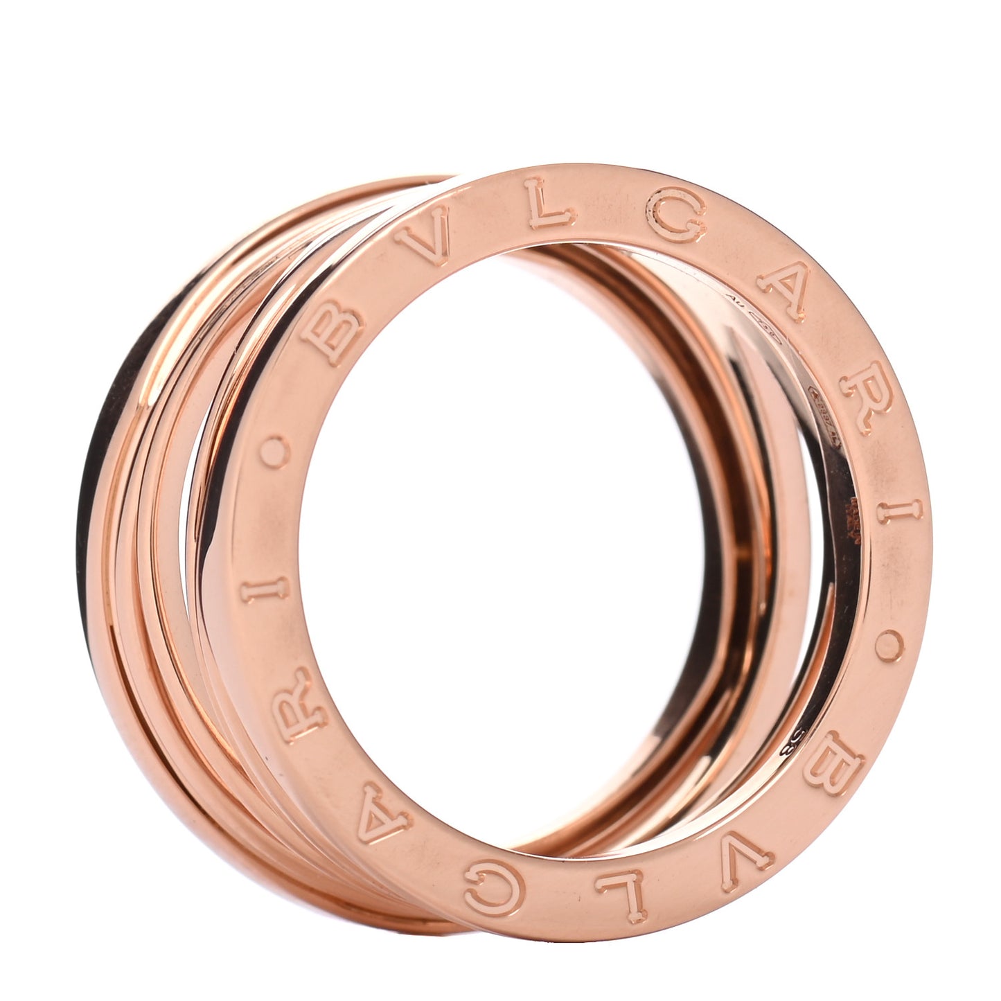 18K Rose Gold B.Zero1 Legend Four-Band Ring 58 8.25