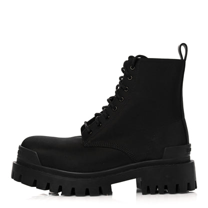 Balenciaga Nylon Womens Strike 20mm Lace Up Boots 37 Black 1 of 12