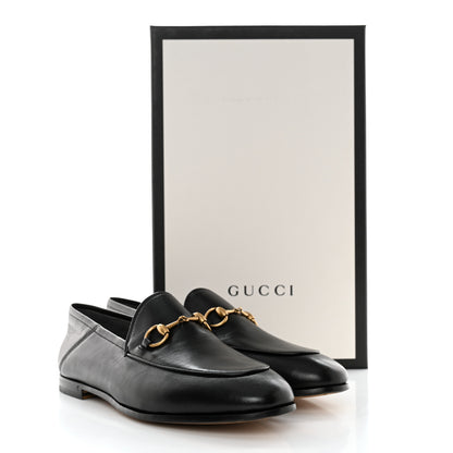 Gucci Lambskin Womens Brixton Horsebit Loafers 37 Black 9 of 9