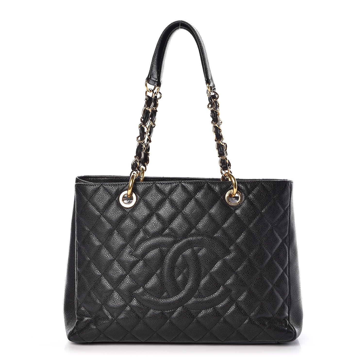 Chanel Caviar Quilted Grand Shopping Tote GST Black 1 of 9