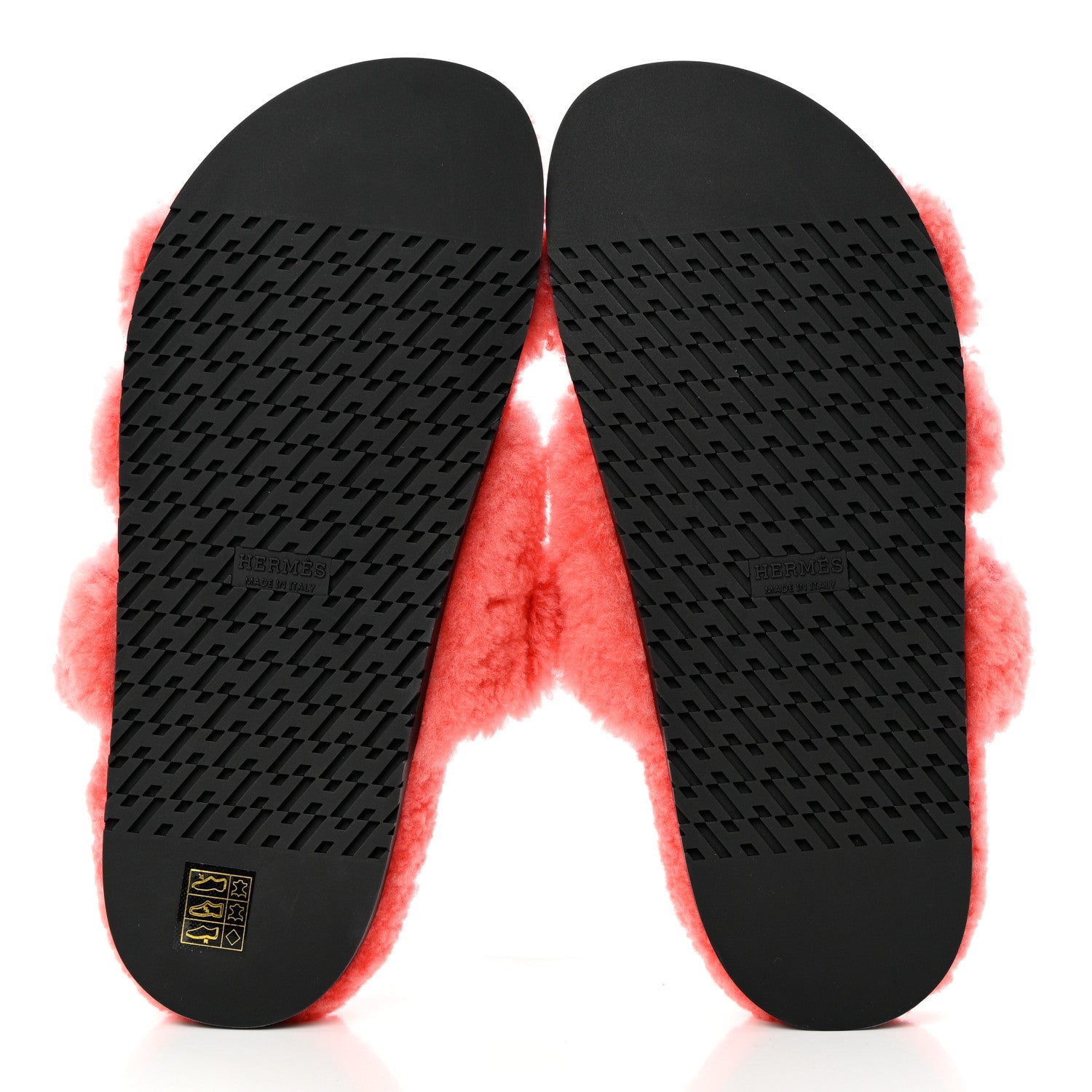 Hermes Woolskin Womens Chypre Sandals 40 Rose Du Desert 5 of 9