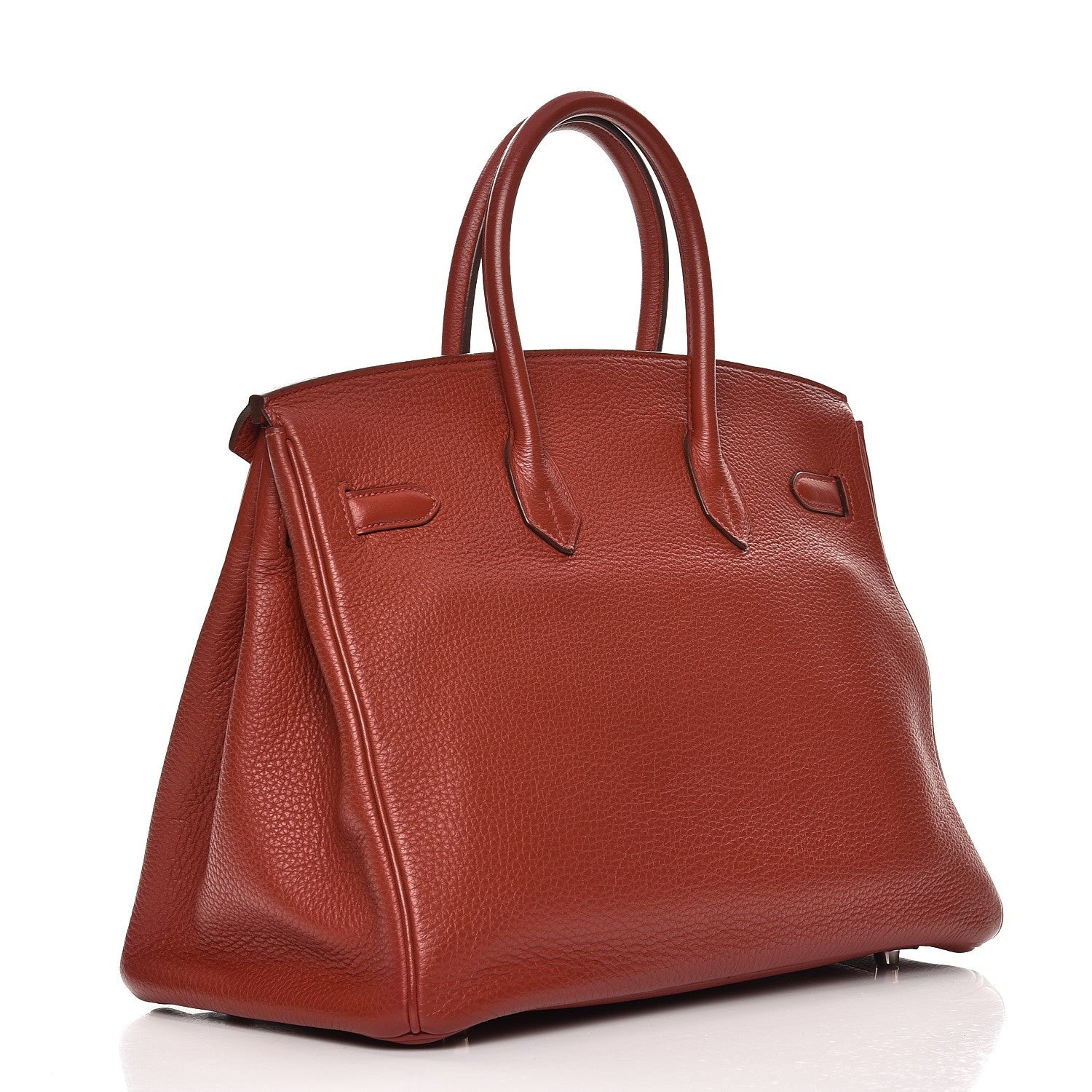 Hermes Taurillon Clemence Birkin 35 Rouge Venetian 3 of 36