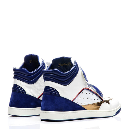 Gucci Calfskin Suede Star Perforated Mens Icon High Top Sneakers 9.5 Multi 5 of 14