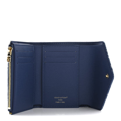 Louis Vuitton Denim Monogram  Victorine Wallet Blue 5 of 7