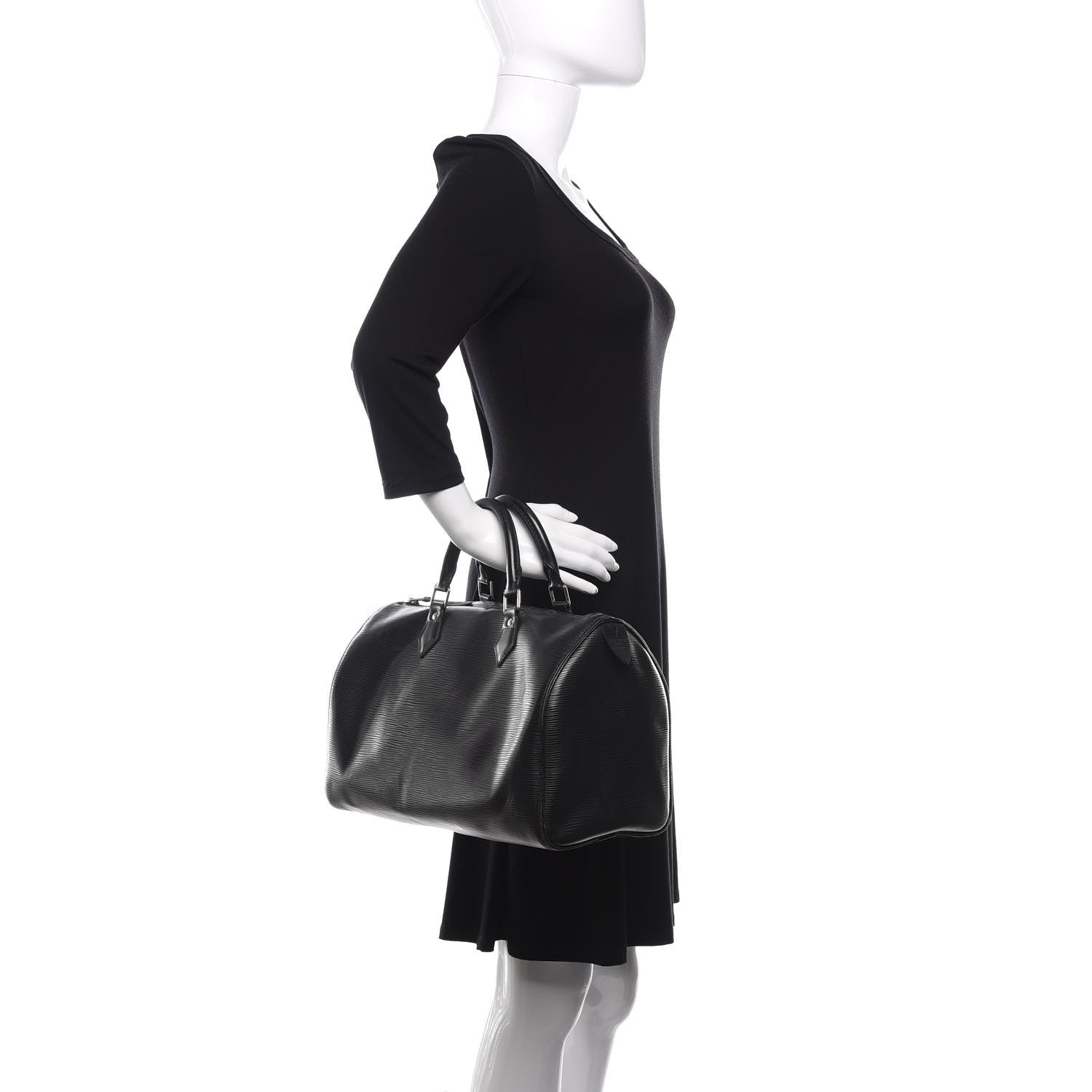 Louis Vuitton Epi Speedy 35 Black 2 of 10