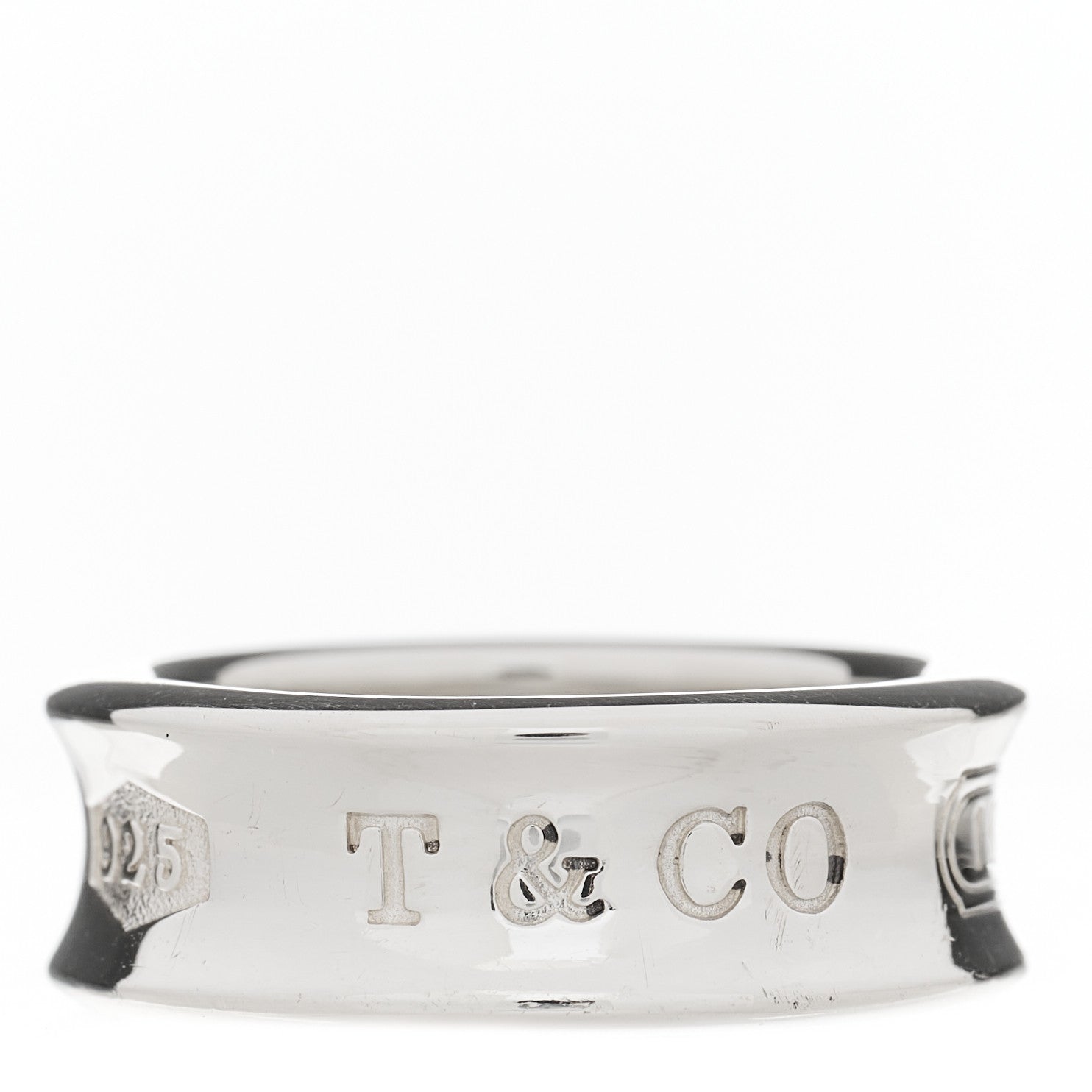 Tiffany Sterling Silver 1837 Band Ring 49 4.75 1 of 4