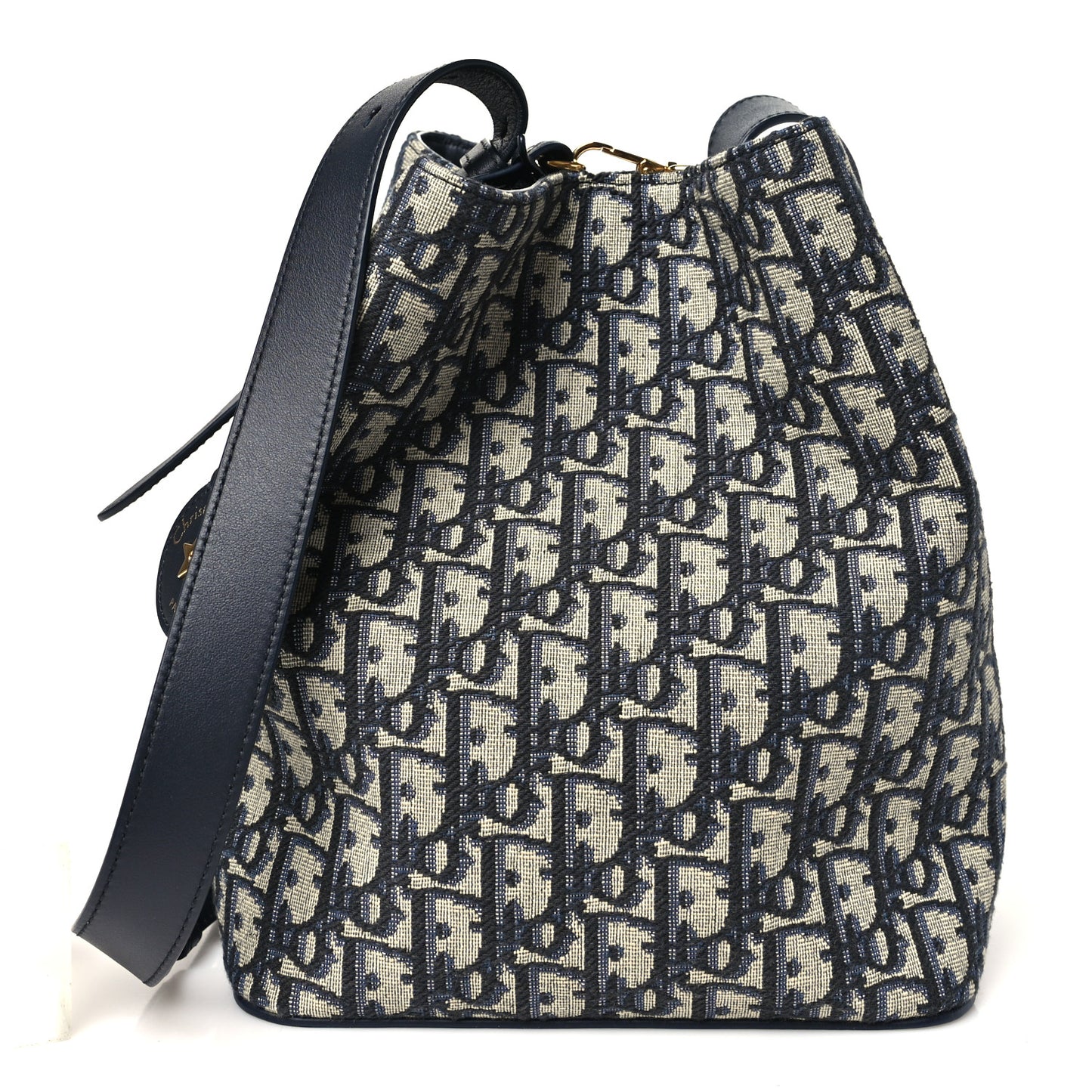 Oblique Bucket Bag Blue