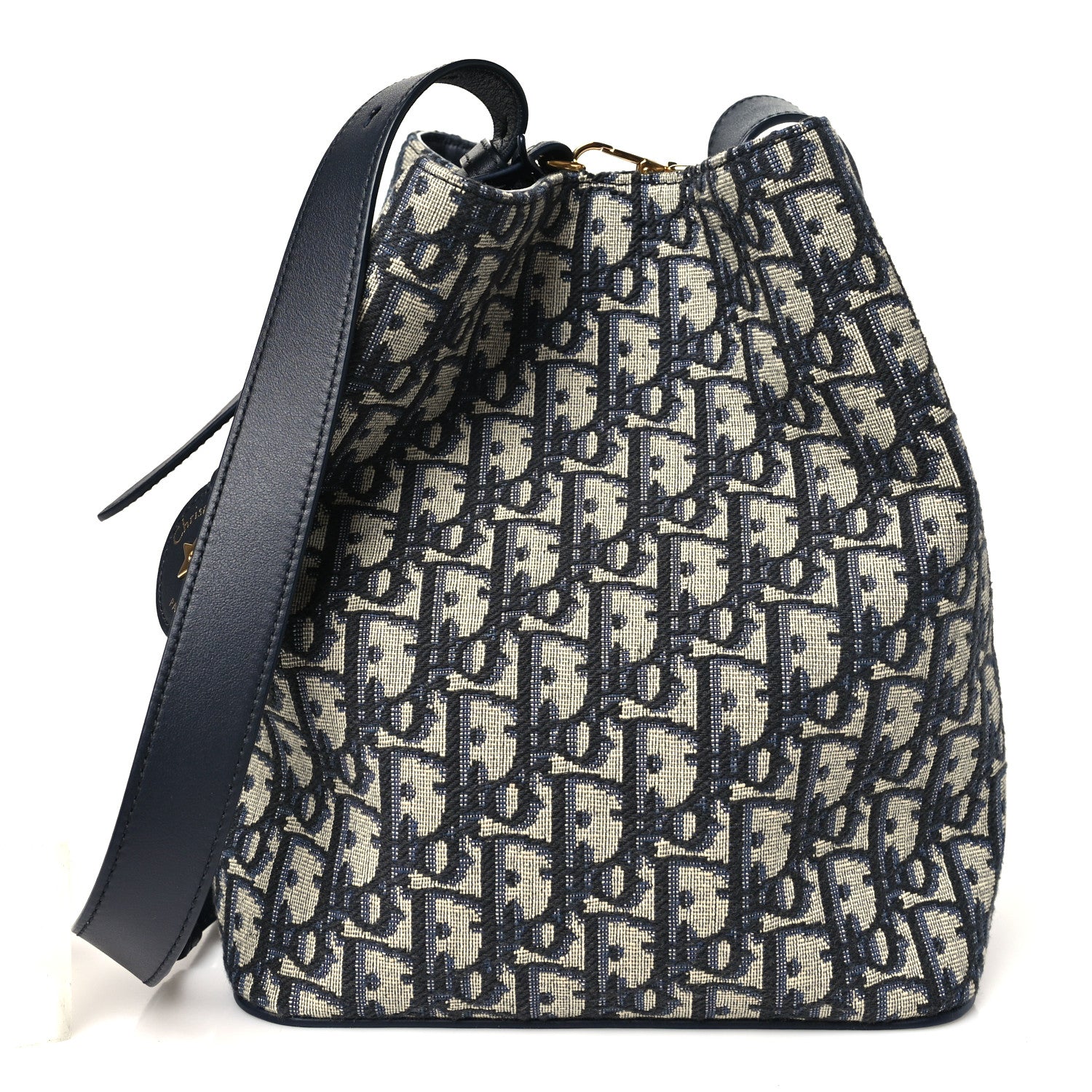Christian Dior Oblique Bucket Bag Blue 1 of 10