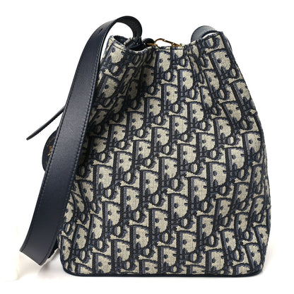 Christian Dior Oblique Bucket Bag Blue 1 of 10