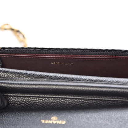 Chanel Caviar Quilted Wallet On Chain WOC Black 7 of 12