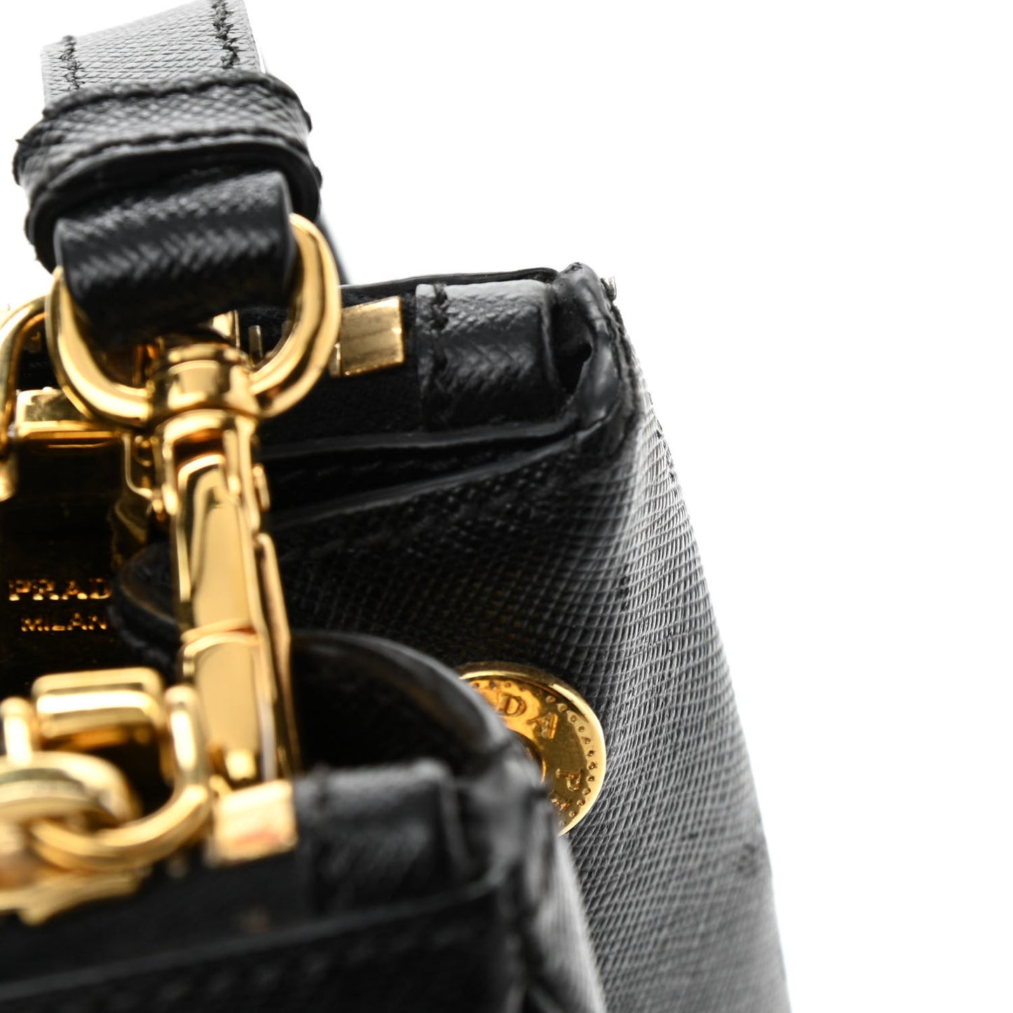 Saffiano Small Galleria Double Zip Tote Black