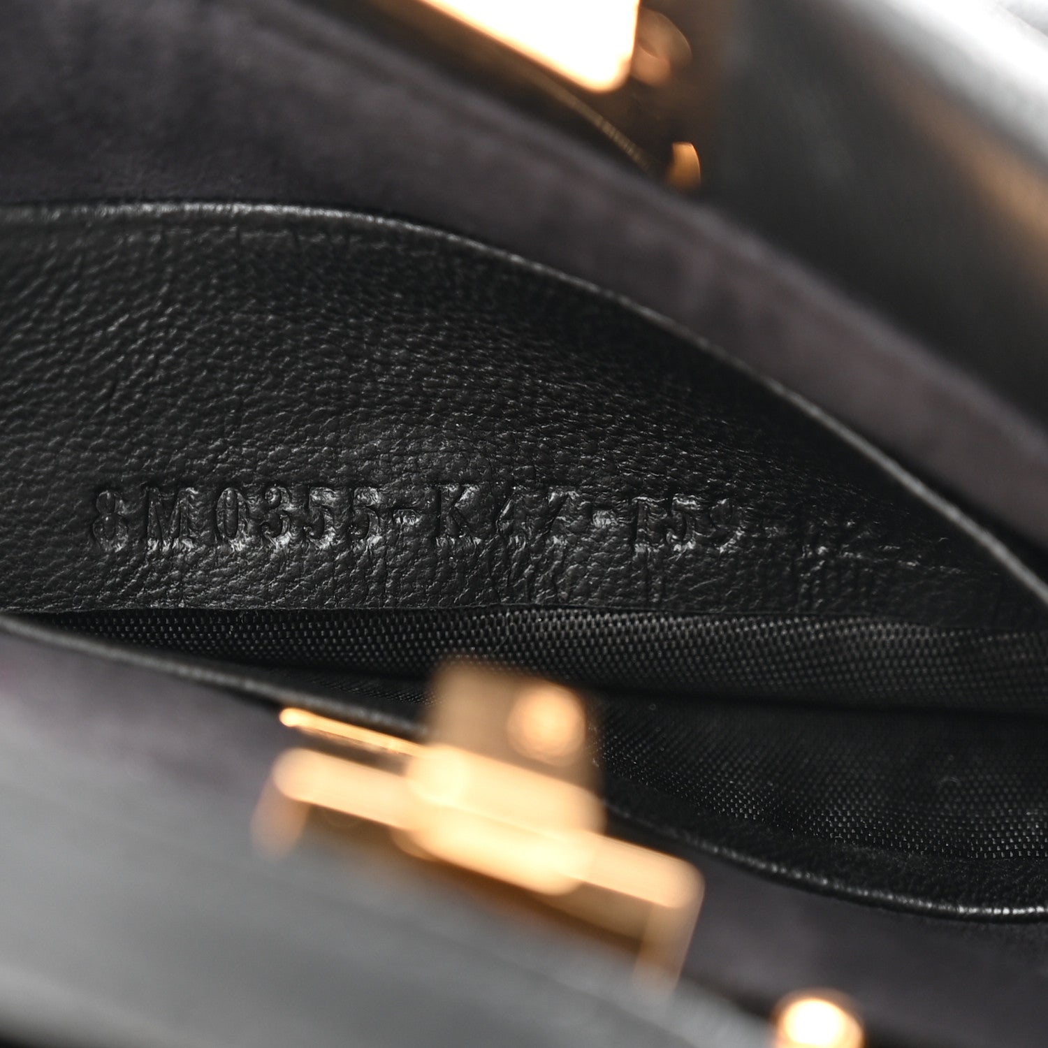 Fendi Nappa Micro Peekaboo Iconic Satchel Black 7 of 10