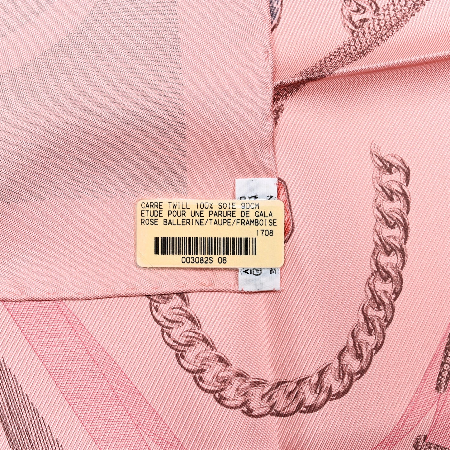 Silk Our Line Etude Pour Une Parure De Gala Scarf 90 Rose Ballerine Taupe Framboise