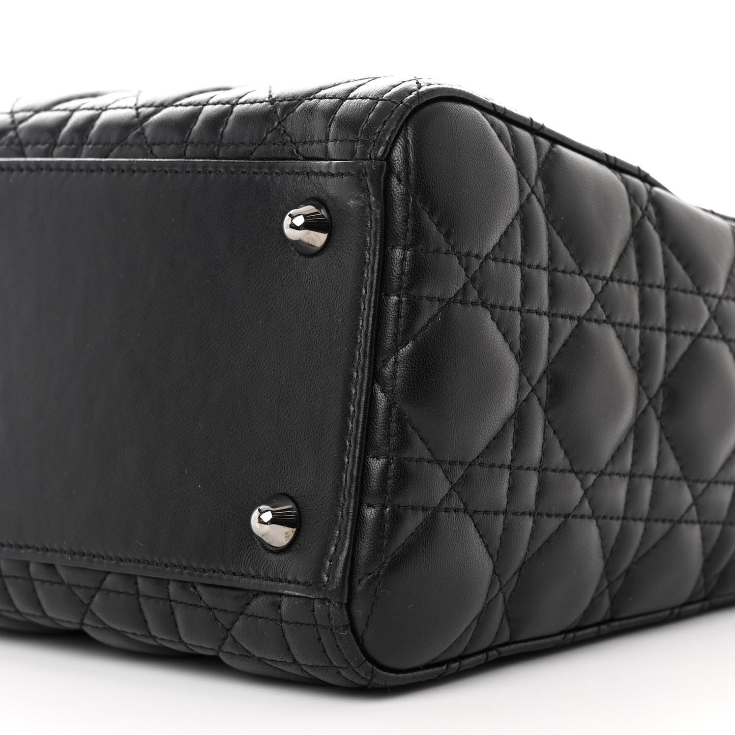 Lambskin Cannage Large Lady Dior Black