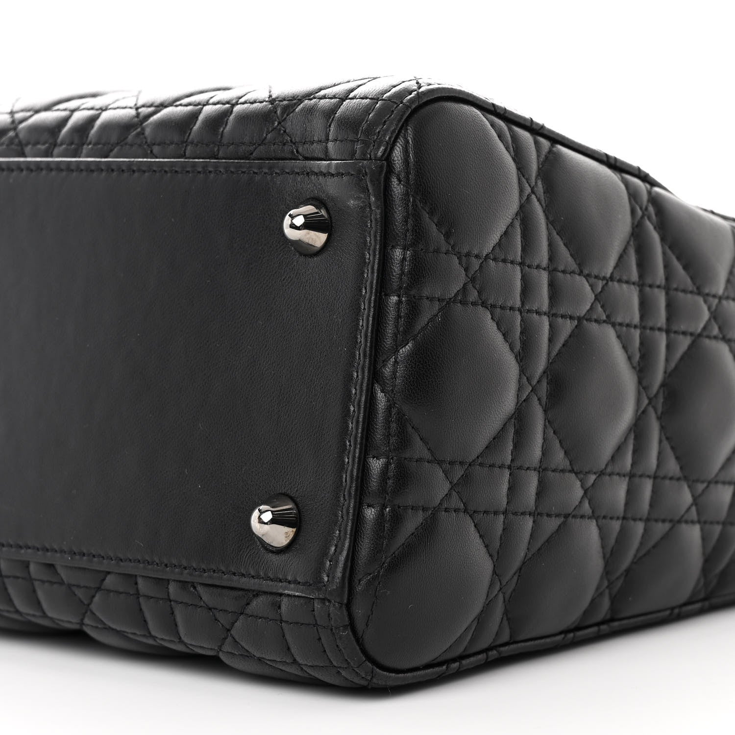 Christian Dior Lambskin Cannage Large Lady Dior Black 10 of 10