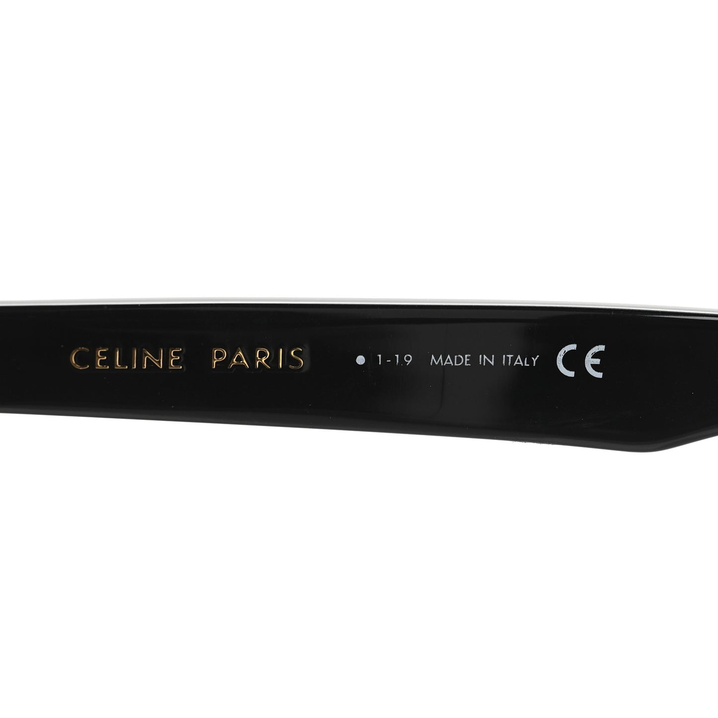 Acetate Cat Eye Sunglasses CL40103U Black Gold