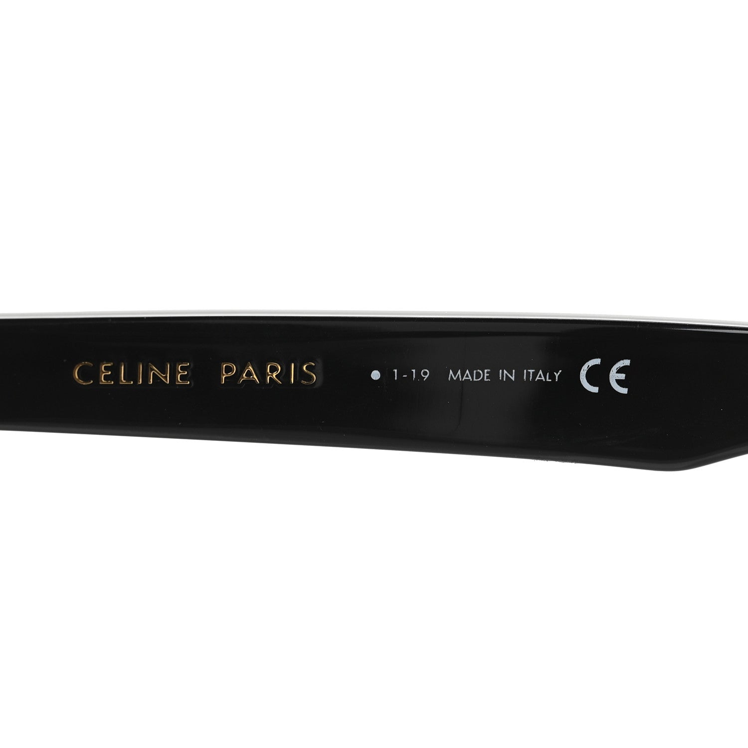 Celine Acetate Cat Eye Sunglasses CL40103U Black Gold 5 of 8