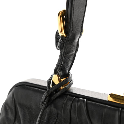 Prada Nappa Dressy Gaufre Framed Tote Black 11 of 11