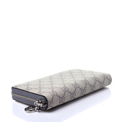 Gucci GG Supreme Monogram GG Pierce Zip Around Wallet Ecru Grigio 5 of 11