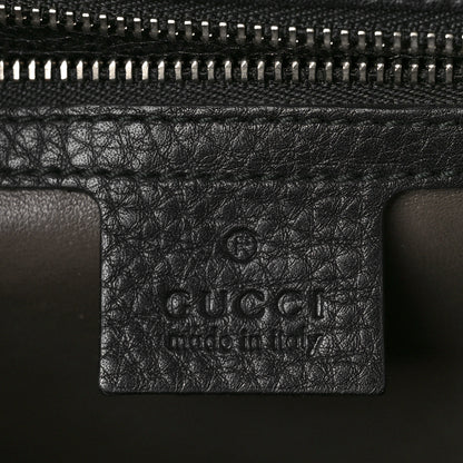 Gucci Calfskin Studded Medium Miss Bamboo Shoulder Bag Black 6 of 14